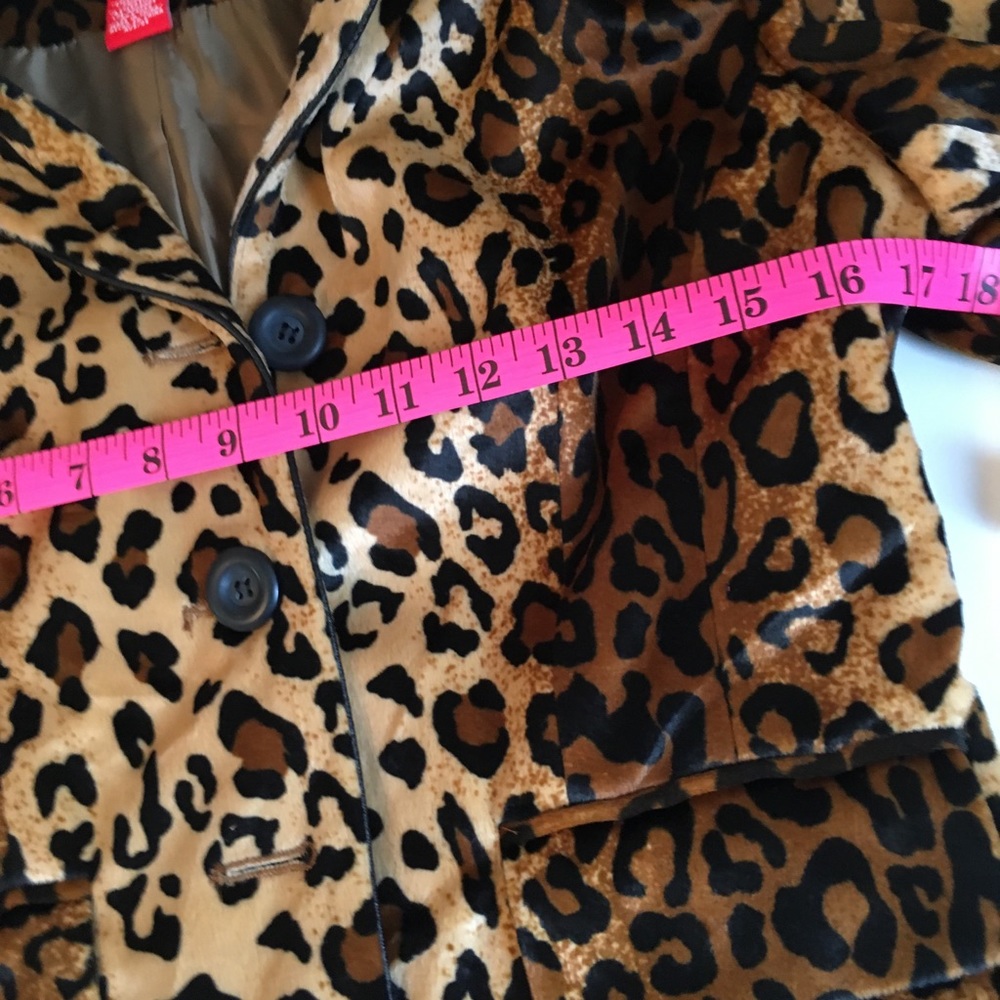 A Line Leopard Print Blazer - Picture 6 of 10